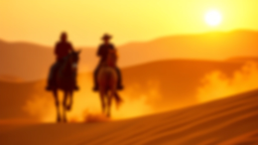 خيول عربية في الصحراء